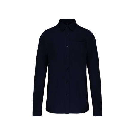 Chemise homme manches longues | K541 | Couleurs:Navy  | KARIBAN - flocage-pro.com