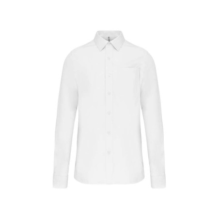 Chemise homme manches longues | K541 | Couleurs:White  | KARIBAN - flocage-pro.com