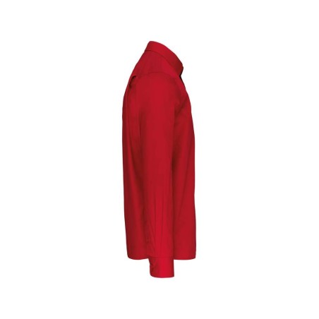 Chemise homme manches longues | K541 | Couleurs:Classic Red  | KARIBAN - flocage-pro.com