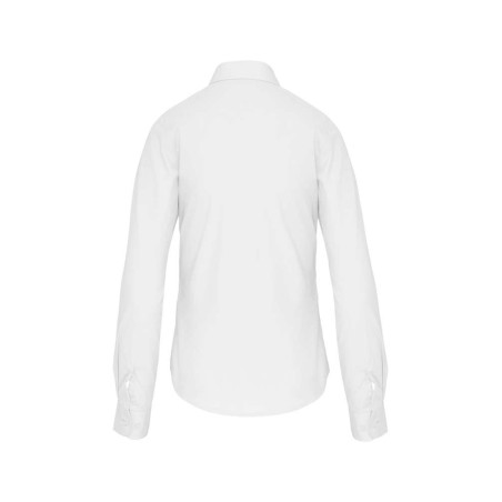 Chemise femme manches longues | K542 | Couleurs:White  | KARIBAN | flocage broderie impression transfert  sérigraphie vêtement p