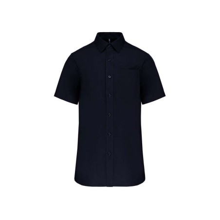 Chemise homme manches courtes | K543 | Couleurs:Navy  | KARIBAN | flocage broderie impression transfert  sérigraphie vêtement pe