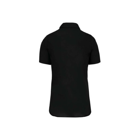 Chemise femme manches courtes | K544 | Couleurs:Black  | KARIBAN | flocage broderie impression transfert  sérigraphie vêtement p