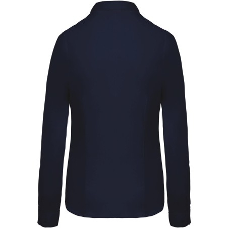 Chemise femme manches longues | K510 | Couleurs:Navy  | KARIBAN | flocage broderie impression transfert  sérigraphie vêtement pe