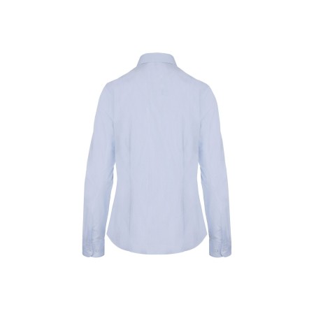 Chemise femme manches longues | K510 | Couleurs:Striped Pale Blue / White  | KARIBAN | flocage broderie impression transfert  sé