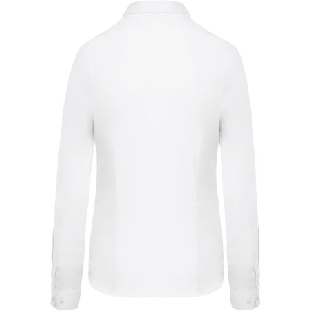 Chemise femme manches longues | K510 | Couleurs:White  | KARIBAN | flocage broderie impression transfert  sérigraphie vêtement p