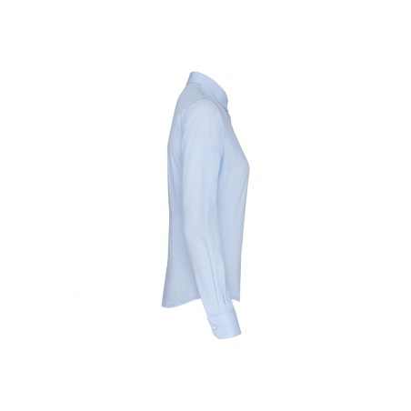 Chemise femme manches longues | K510 | Couleurs:Striped Pale Blue / White  | KARIBAN | flocage broderie impression transfert  sé