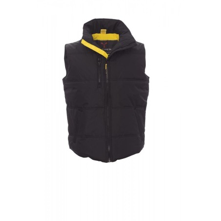 Bodywarmer de travail DAYTONA | DAYTONA | Couleurs:Black / Yellow  | PAYPER | flocage broderie impression transfert  sérigraphie