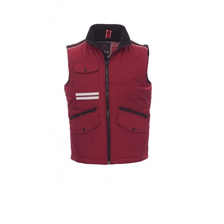 Bodywarmer unisexe de travail MIG 2.0 | MIG 2.0 | Couleurs:Bordeaux / Black  | PAYPER | flocage broderie impression transfert  s