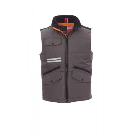 Bodywarmer unisexe de travail MIG 2.0 | MIG 2.0 | Couleurs:Smoke / Orange  | PAYPER | flocage broderie impression transfert  sér