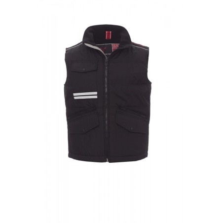 Bodywarmer unisexe de travail MIG 2.0 | MIG 2.0 | Couleurs:Black / Steel Grey  | PAYPER | flocage broderie impression transfert 