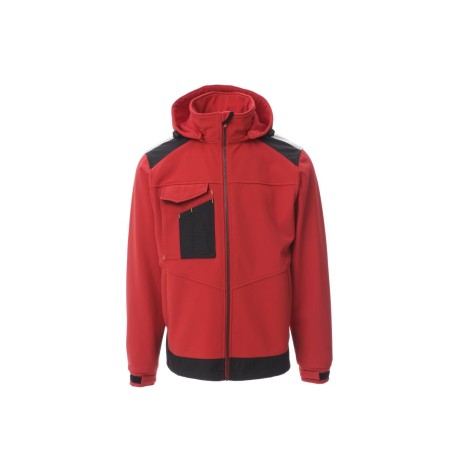 Veste de trravail SOFT-SHELL PERFORMER 2.0 | PERFORMER 2.0 | Couleurs:Red / Black  | PAYPER | flocage broderie impression transf