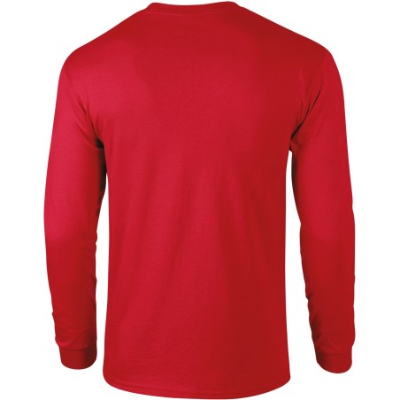 T-SHIRT MANCHES LONGUES ULTRA COTTON™ | GI2400 | Couleurs:Red  | Gildan | flocage broderie impression transfert  sérigraphie vêt