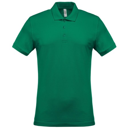 Polo piqué manches courtes homme | K254 | Couleurs:Kelly Green  | KARIBAN | flocage broderie impression transfert  sérigraphie v