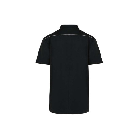 Blouse polycoton avec boutons-pression homme | WK505 | Couleurs:Black  | WK. DESIGNED TO WORK | flocage broderie impression tran