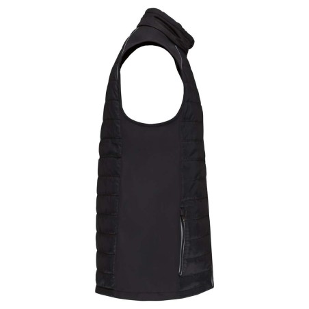 Bodywarmer DayToDay bi-matière unisexe | WK606 | Couleurs:Black / Silver  | WK. DESIGNED TO WORK | flocage broderie impression t