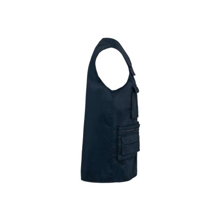 Gilet polycoton multipoches doublé unisexe | WK609 | Couleurs:Navy  | WK. DESIGNED TO WORK | flocage broderie impression transfe