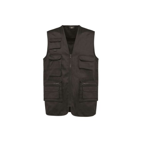 Gilet polycoton multipoches doublé unisexe | WK609 | Couleurs:Dark Grey  | WK. DESIGNED TO WORK | flocage broderie impression tr