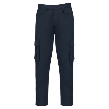 Pantalon multipoches écoresponsable homme | WK703 | Couleurs:Navy  | WK. DESIGNED TO WORK | flocage broderie impression transfer