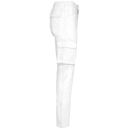 Pantalon multipoches écoresponsable homme | WK703 | Couleurs:White  | WK. DESIGNED TO WORK | flocage broderie impression transfe