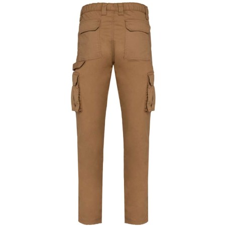 Pantalon multipoches écoresponsable homme | WK703 | Couleurs:Camel  | WK. DESIGNED TO WORK | flocage broderie impression transfe