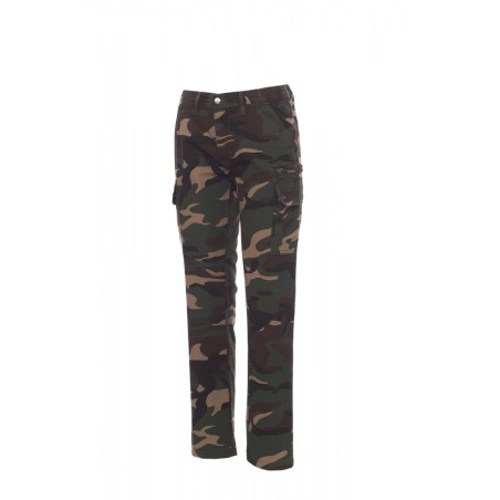 TROUSERS  COTON TWILL 210GR RIPSTOP | FOREST/SUMMER LADY | Couleurs:Camouflage  | PAYPER | flocage broderie impression transfert