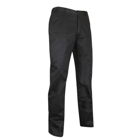 Pantalon taille élastiquée de cuisinier avec braguette à boutons | LMA080 | Couleurs:Noir  | LMA | flocage broderie impression t