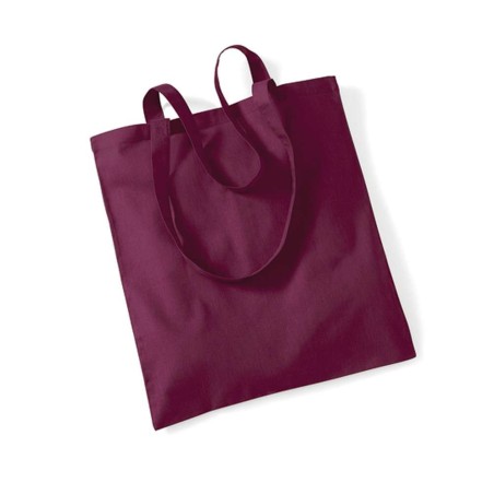 Bag For Life - Long Handles | WM101 | Couleurs:Burgundy Tailles:38 X 42 cm | Westford Mill | flocage broderie impression transfe