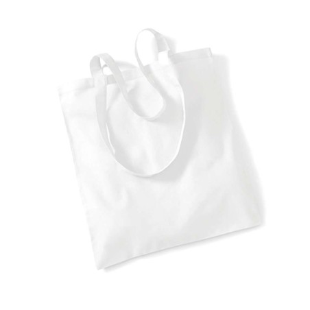 Bag For Life - Long Handles | WM101 | Couleurs:White Tailles:38 X 42 cm | Westford Mill | flocage broderie impression transfert 