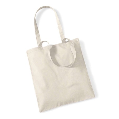 Bag For Life - Long Handles | WM101 | Couleurs:Sand Tailles:38 X 42 cm | Westford Mill | flocage broderie impression transfert  