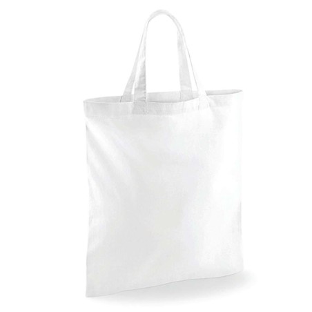 Bag For Life - Short Handles | WM101S | Couleurs:White Tailles:38 X 42 cm | Westford Mill | flocage broderie impression transfer