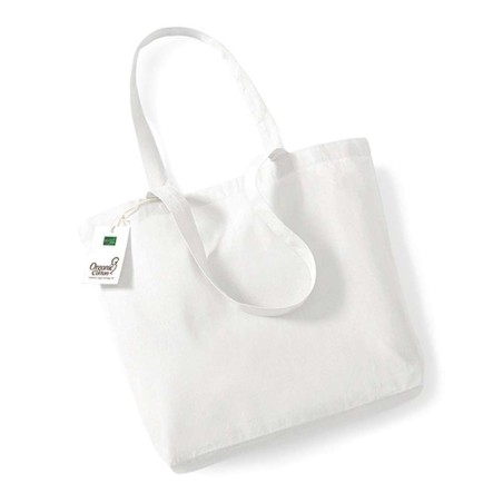 Organic Cotton Shopper | WM180 | Couleurs:White Tailles:32 X 35 X 12 cm | Westford Mill | flocage broderie impression transfert 