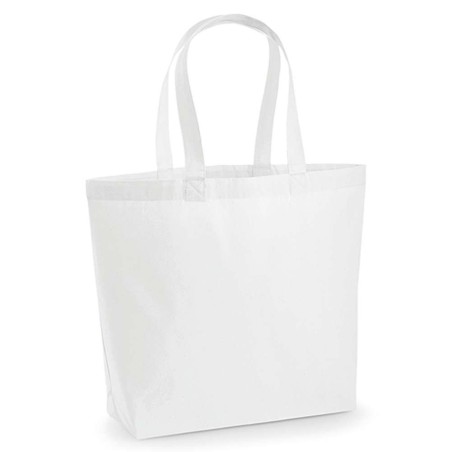 Premium Cotton Maxi Bag | WM225 | Couleurs:White Tailles:35 X 39 X 13,5 cm | Westford Mill | flocage broderie impression transfe