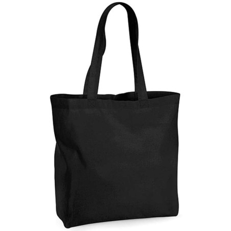 Organic Premium Cotton Maxi Bag | WM265 | Couleurs:Black Tailles:35 X 39 X 13,5 cm | Westford Mill | flocage broderie impression