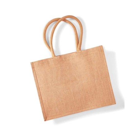 Jute Classic Shopper | WM407 | Couleurs:Natural Tailles:42 X 33 X 19 cm | Westford Mill | flocage broderie impression transfert 