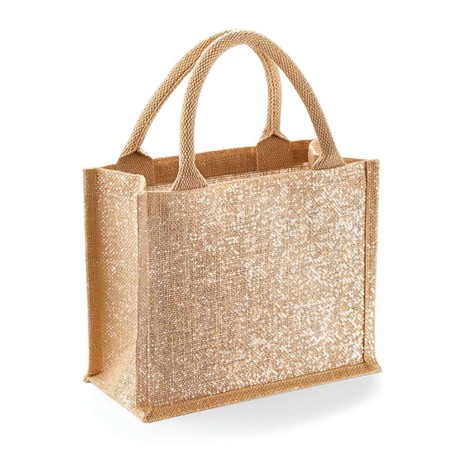 Shimmer Jute Mini Gift Bag | WM431 |   | Westford Mill | flocage broderie impression transfert  sérigraphie vêtement personnalis