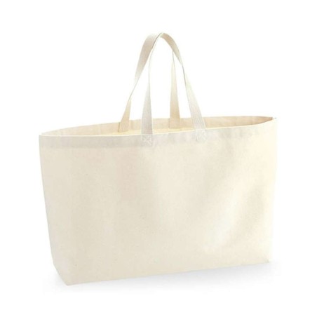 Oversized Canvas Bag | WM696 | Couleurs:Natural Tailles:56 X 41 X 16 cm | Westford Mill | flocage broderie impression transfert 