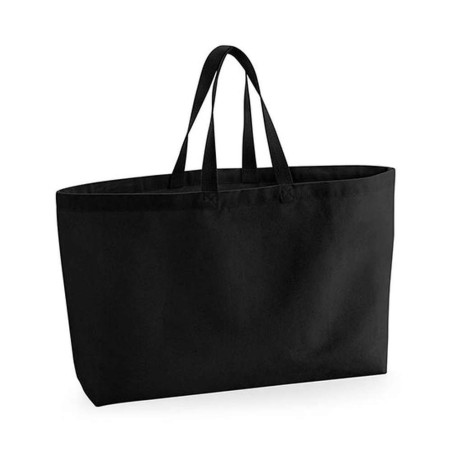 Oversized Canvas Bag | WM696 | Couleurs:Black Tailles:56 X 41 X 16 cm | Westford Mill | flocage broderie impression transfert  s