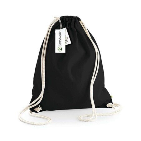 EarthAware® Organic Gymsac | WM810 | Couleurs:Black Tailles:37 X 47 cm | Westford Mill | flocage broderie impression transfert  