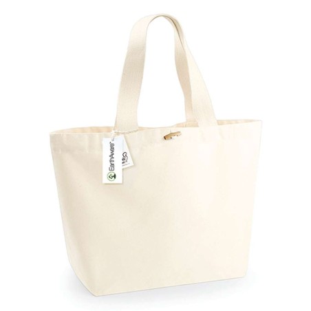 EarthAware® Organic Marina Bag XL | WM855 | Couleurs:Natural Tailles:40 X 39 X 19 cm | Westford Mill | flocage broderie impressi