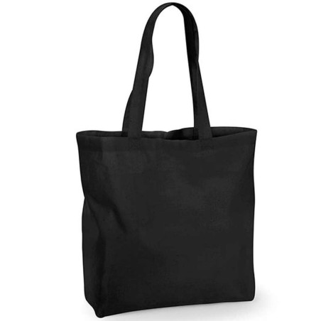 Recycled Cotton Maxi Bag | WM925 | Couleurs:Black Tailles:35 X 39 X 13,5 cm | Westford Mill | flocage broderie impression transf