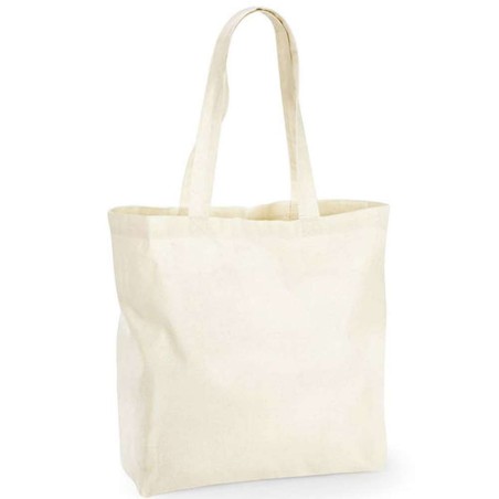 Recycled Cotton Maxi Bag | WM925 | Couleurs:Natural Tailles:35 X 39 X 13,5 cm | Westford Mill | flocage broderie impression tran