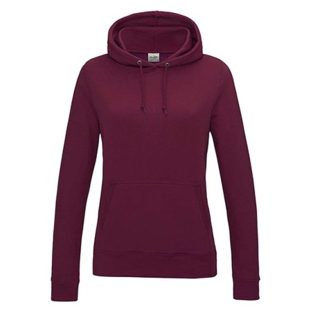 Women´s College Hoodie | JH001F | Couleurs:Burgundy  | Just Hoods | flocage broderie impression transfert  sérigraphie vêtement 