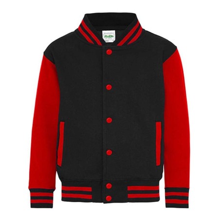 Kids´ Varsity Jacket | JH043K |   | Just Hoods | flocage broderie impression transfert  sérigraphie vêtement personnalisation