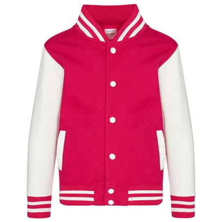 Kids´ Varsity Jacket | JH043K |   | Just Hoods | flocage broderie impression transfert  sérigraphie vêtement personnalisation