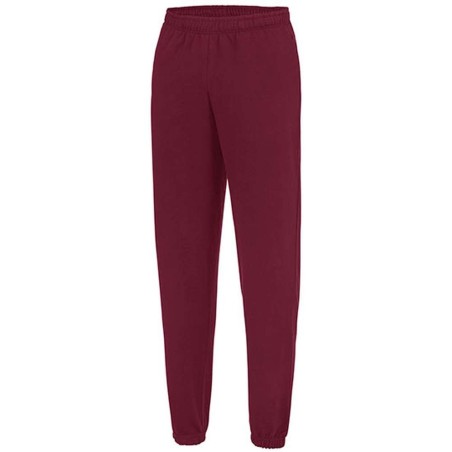 College Cuffed Jogpants | JH072 | Couleurs:Burgundy  | Just Hoods | flocage broderie impression transfert  sérigraphie vêtement 