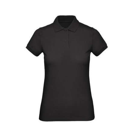 B&C Organic Inspire Polo /women | PW440 | Couleurs:Black  | B&C | flocage broderie impression transfert  sérigraphie vêtement pe