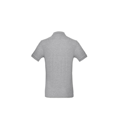 Polo bio homme | PM430 | Couleurs:Heather Grey  | B&C | flocage broderie impression transfert  sérigraphie vêtement personnalisa