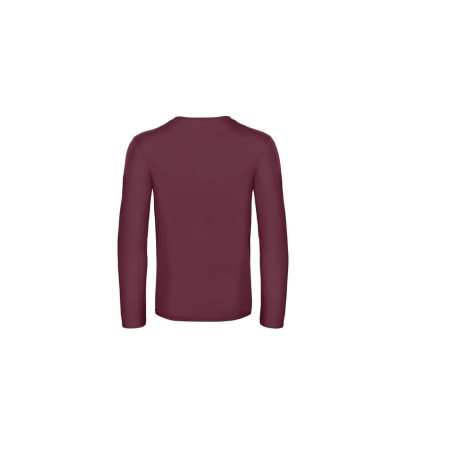 T-shirt homme manches longues E190 | TU07T | Couleurs:Burgundy  | B&C | flocage broderie impression transfert  sérigraphie vêtem