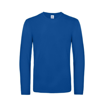 T-shirt homme manches longues E190 | TU07T | Couleurs:Royal Blue  | B&C | flocage broderie impression transfert  sérigraphie vêt