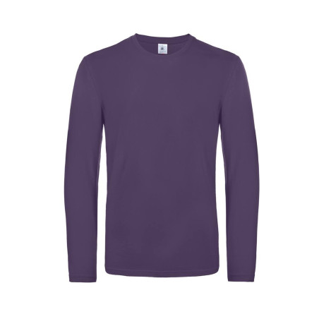 T-shirt homme manches longues E190 | TU07T | Couleurs:Urban Purple  | B&C | flocage broderie impression transfert  sérigraphie v